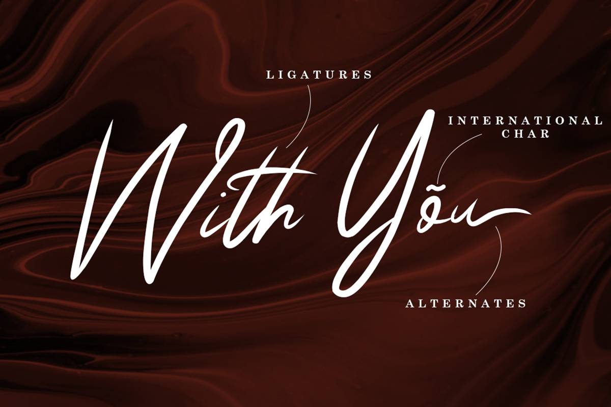 Classic Signature Font sample