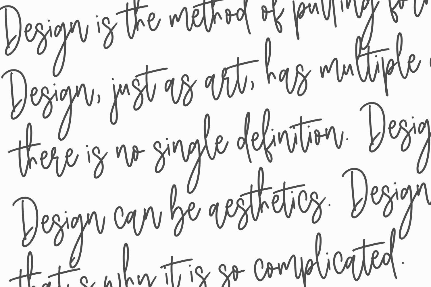 Classyday Monoline Script Font sample