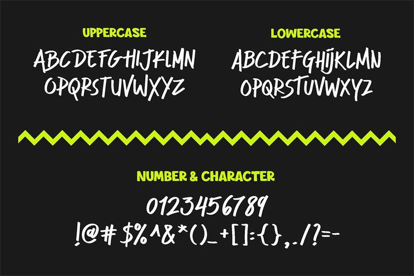 Clint Marker Font sample