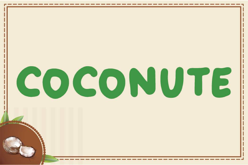 Coconute Font sample