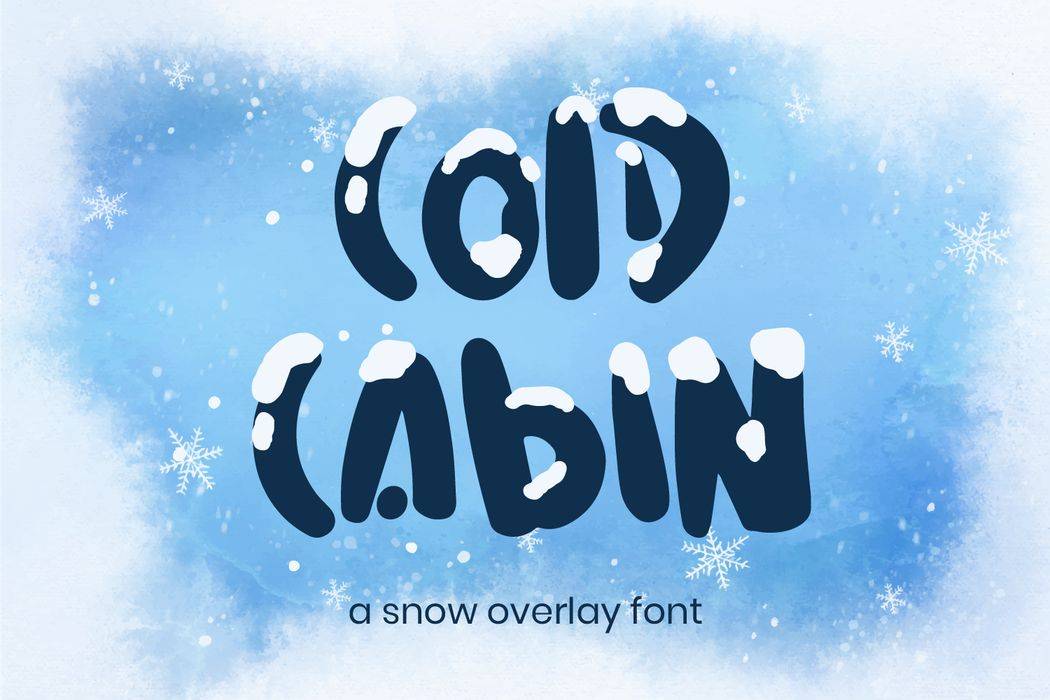 Cold Cabin Font sample