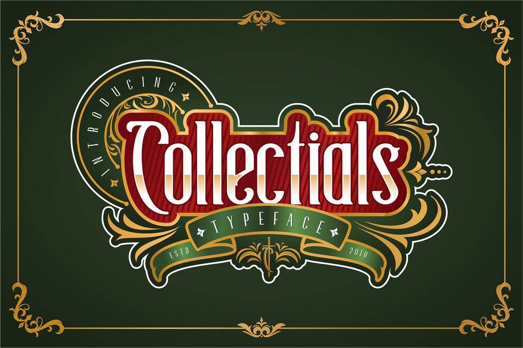 Collectials Classic Font sample