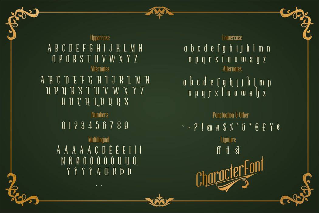 Collectials Classic Font sample