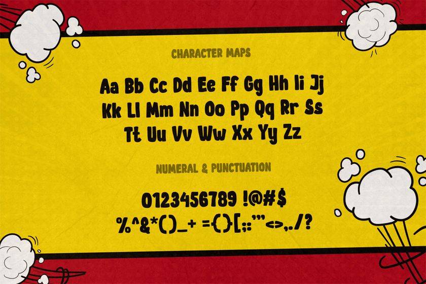 Comic Art Font sample