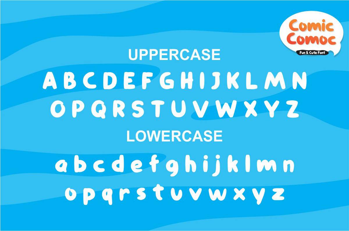 Comic Comoc Font sample