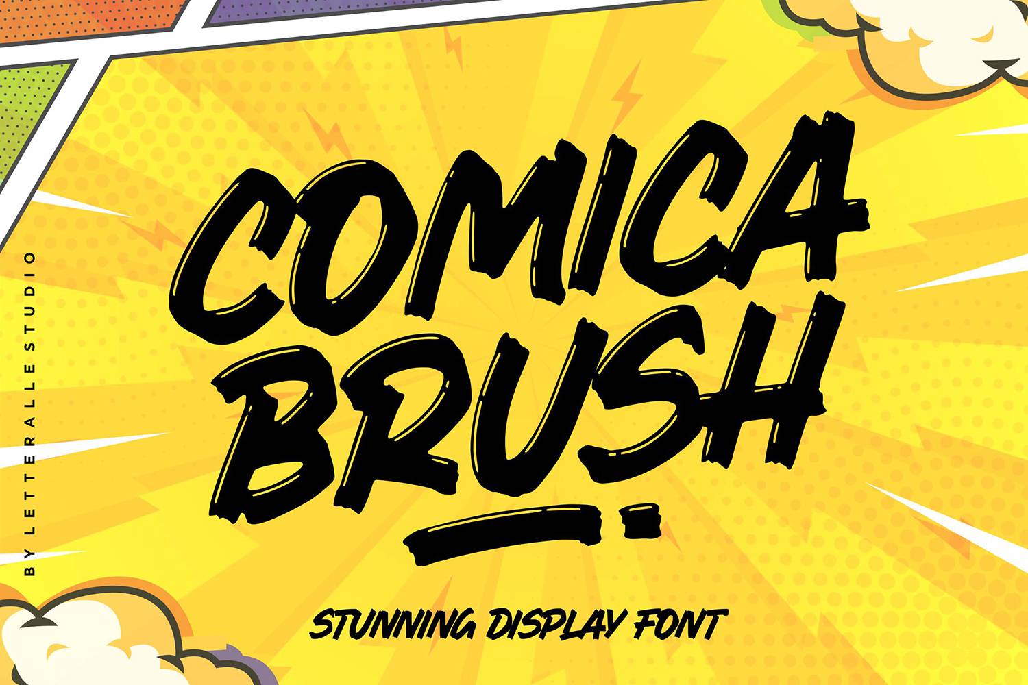 Comica Brush Font sample
