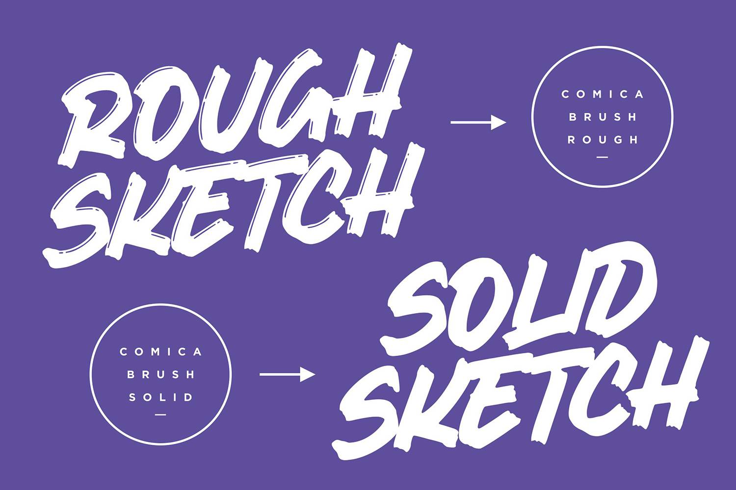 Comica Brush Font sample