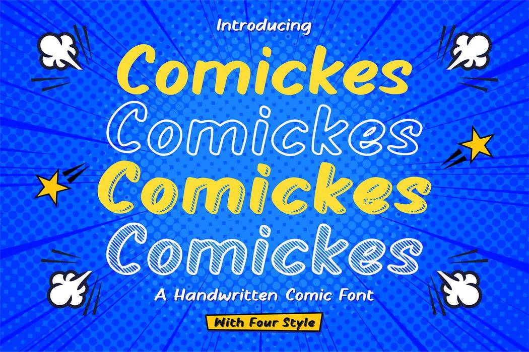 Comickes Font sample
