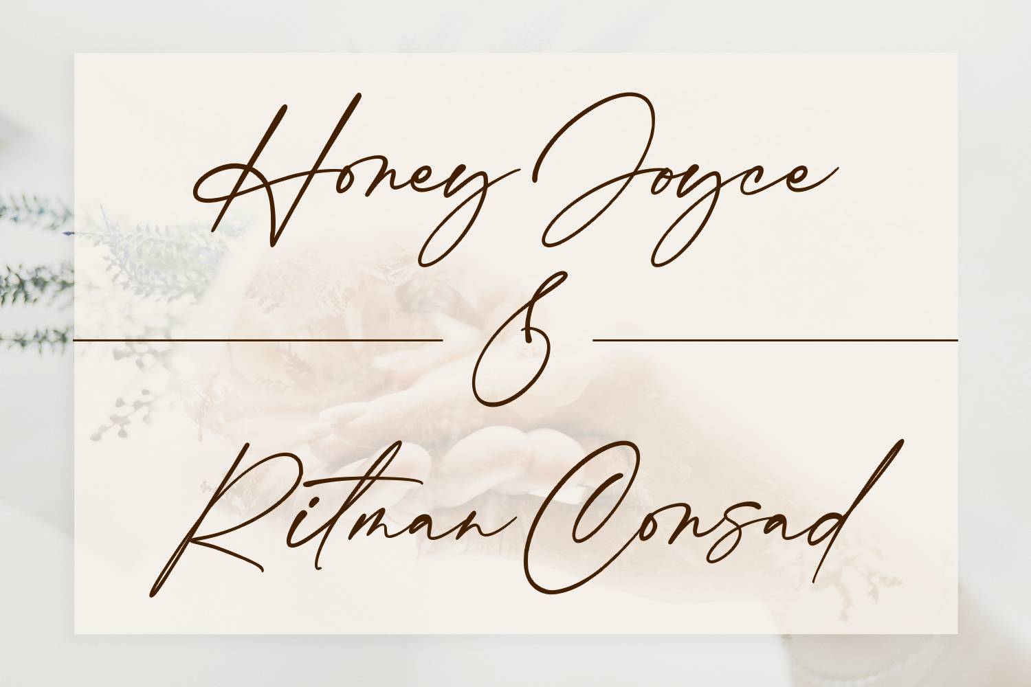 Committing Font sample