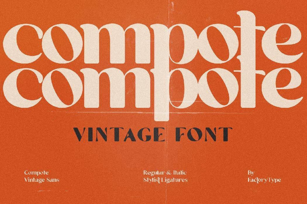 Compote Font sample
