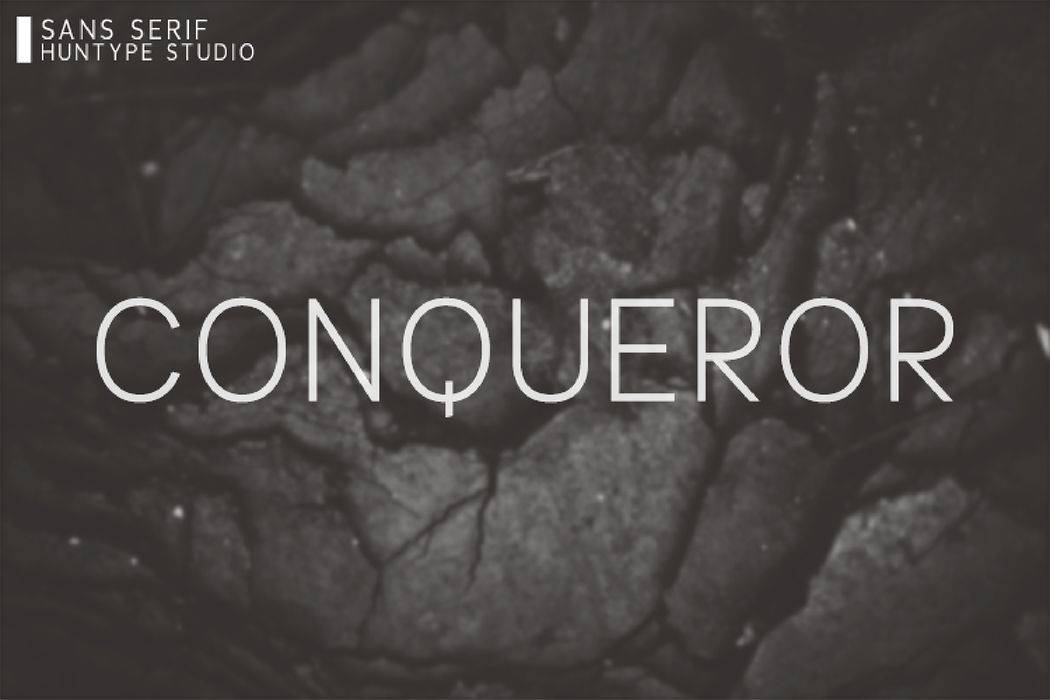 Conqueror Font sample