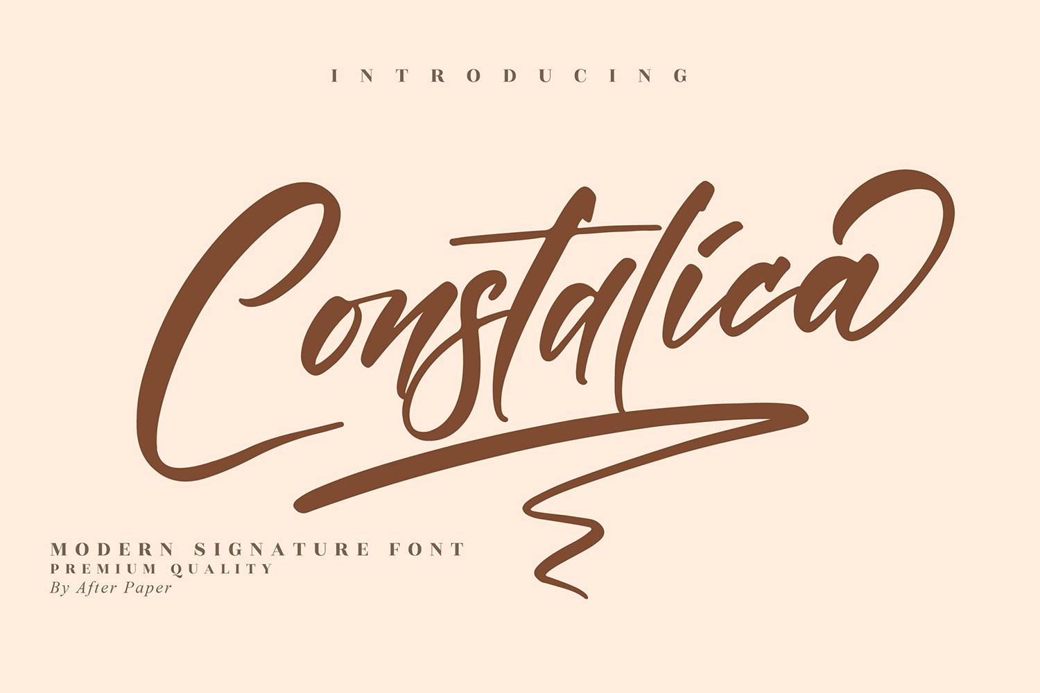 Constalica Font sample