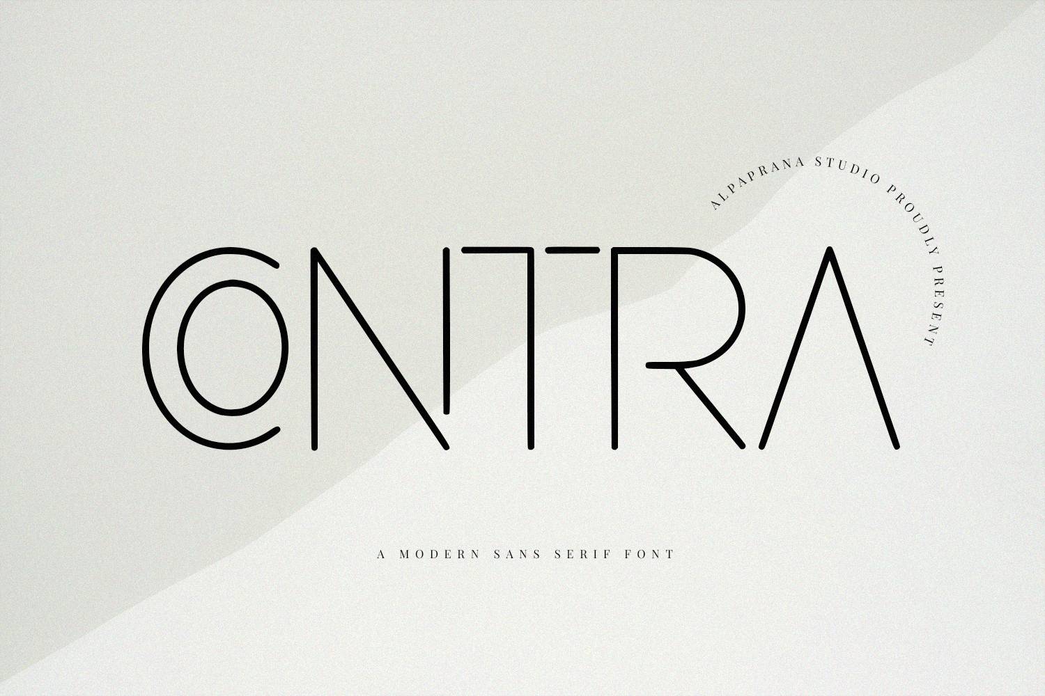 Contra Font sample