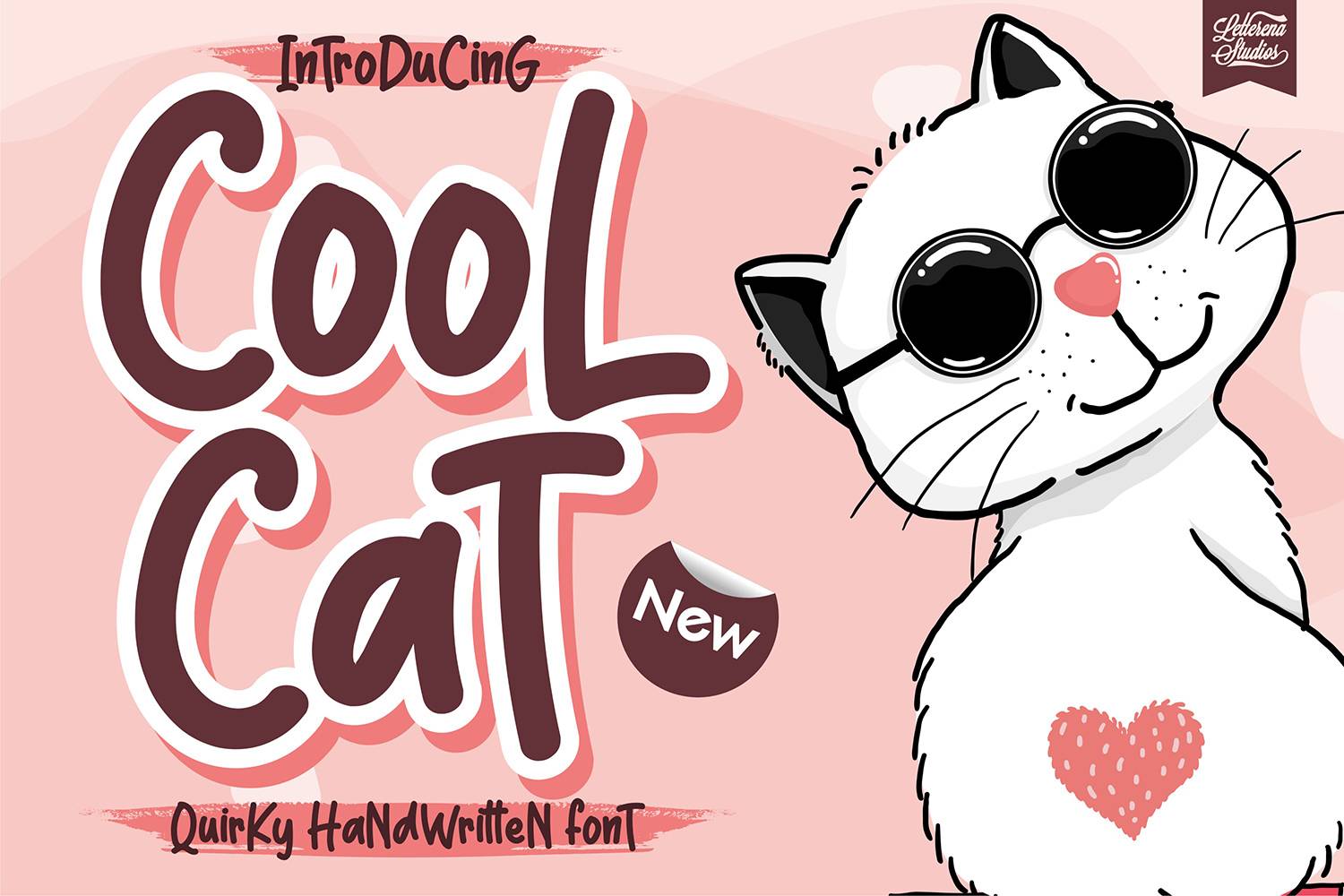 Cool Cat Font sample