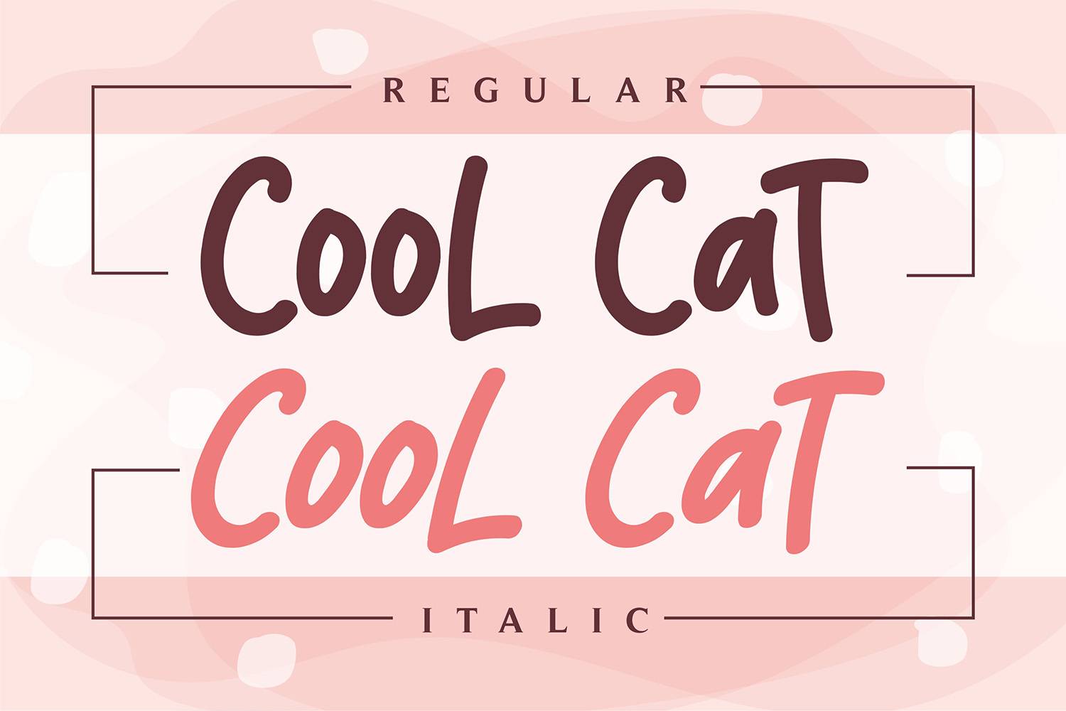 Cool Cat Font sample