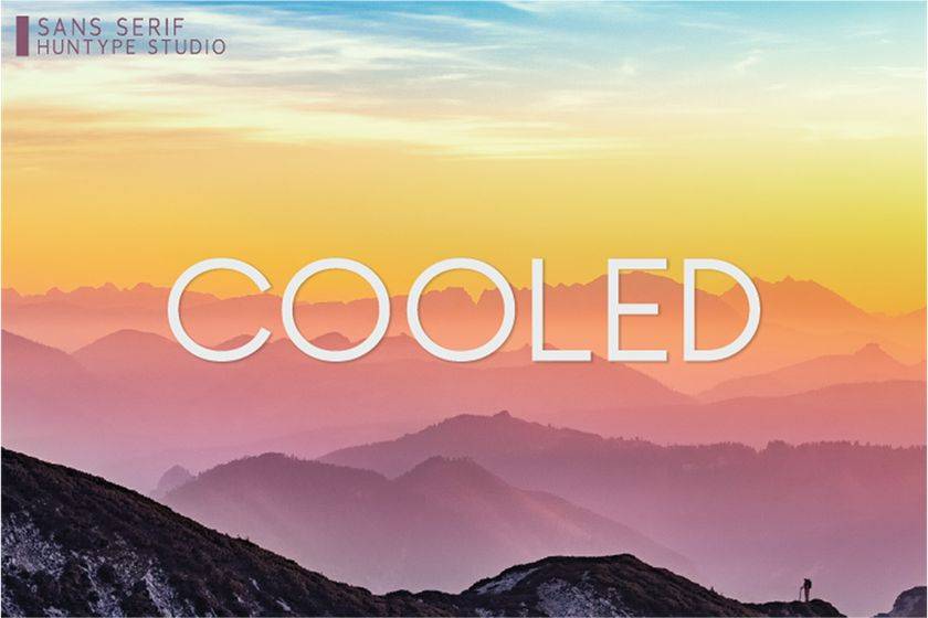 Cooled Font sample