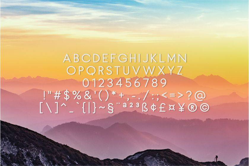 Cooled Font sample