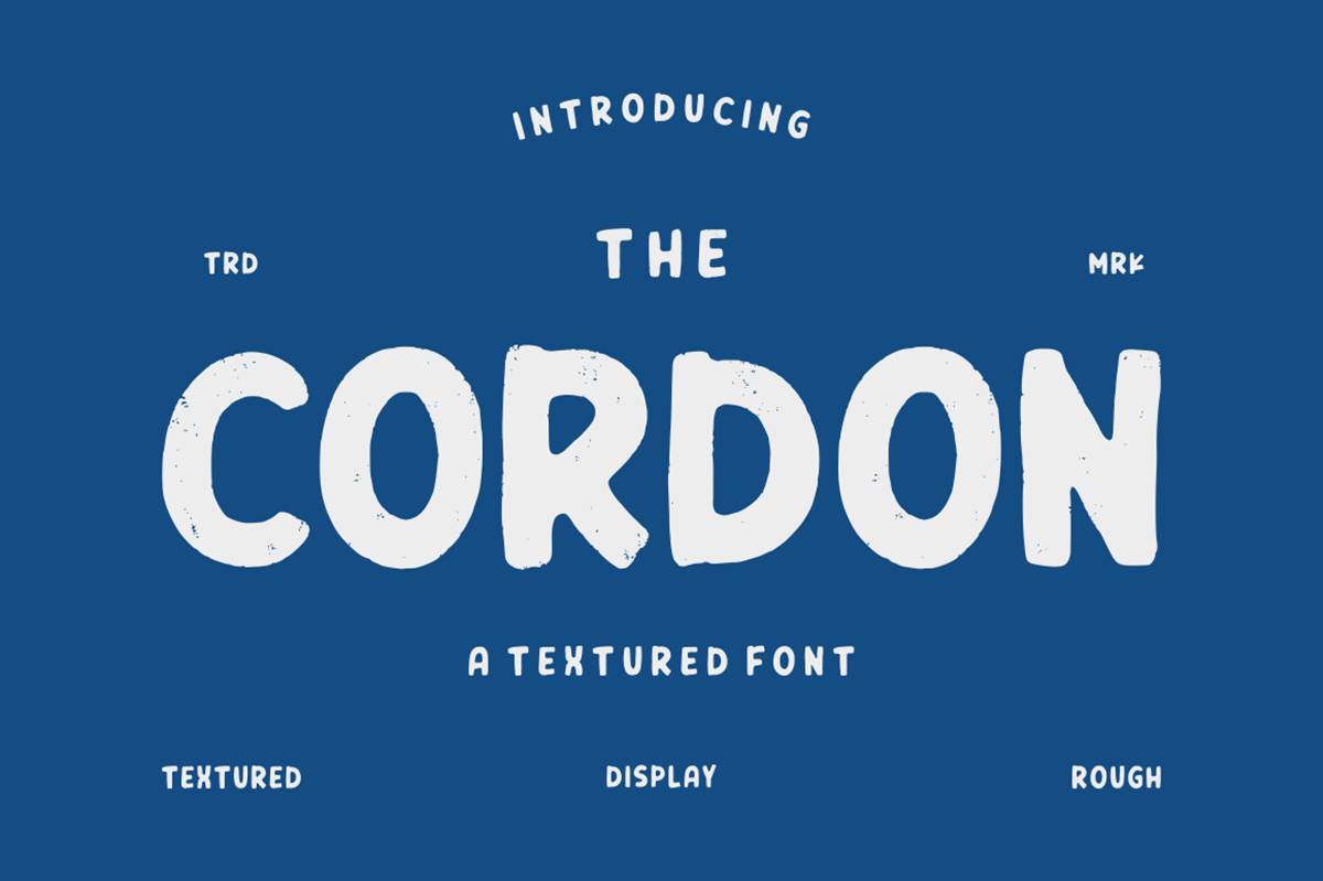 Cordon Font sample