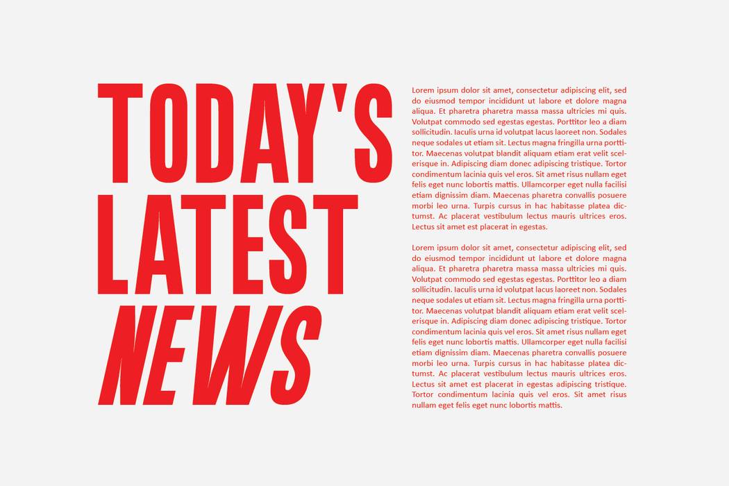 Corqen Font sample