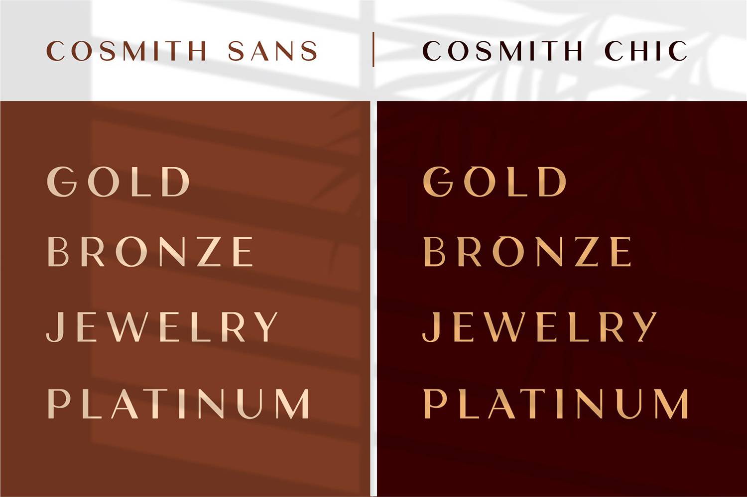 Cosmith Font sample