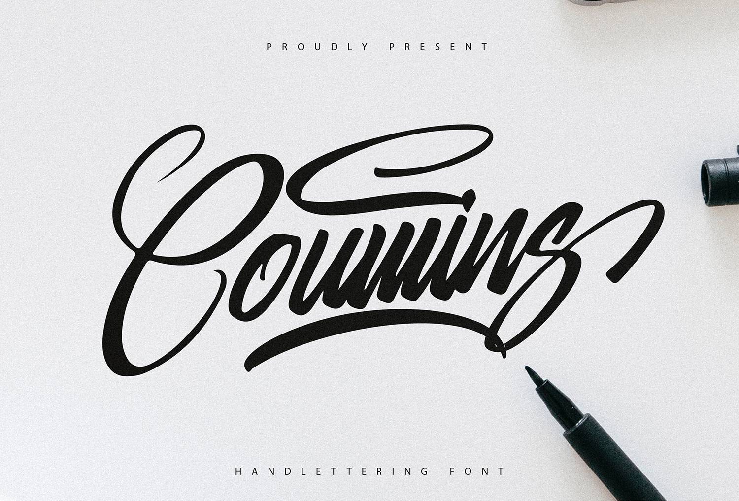 Coumins Font sample