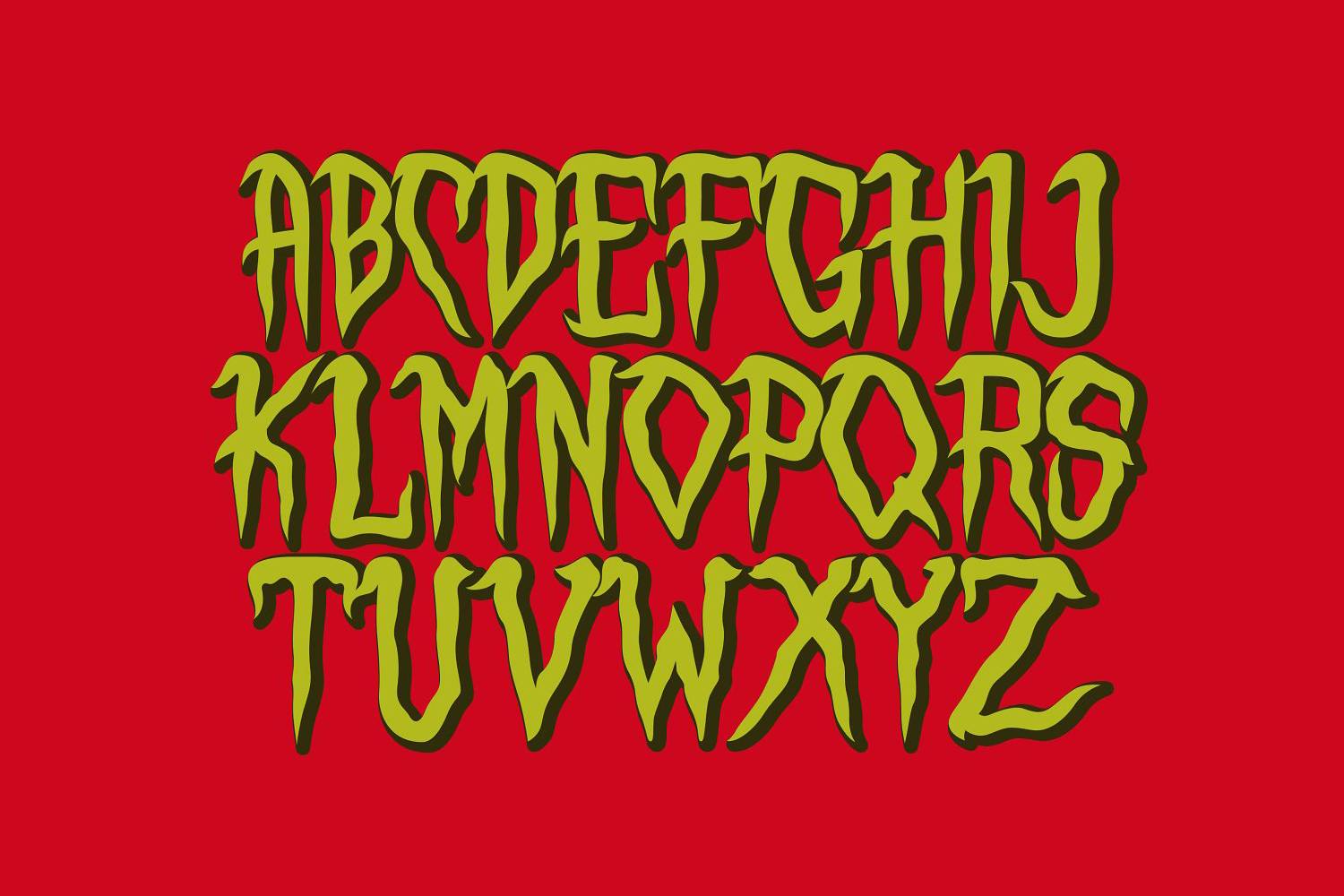 Counter Attack Font sample