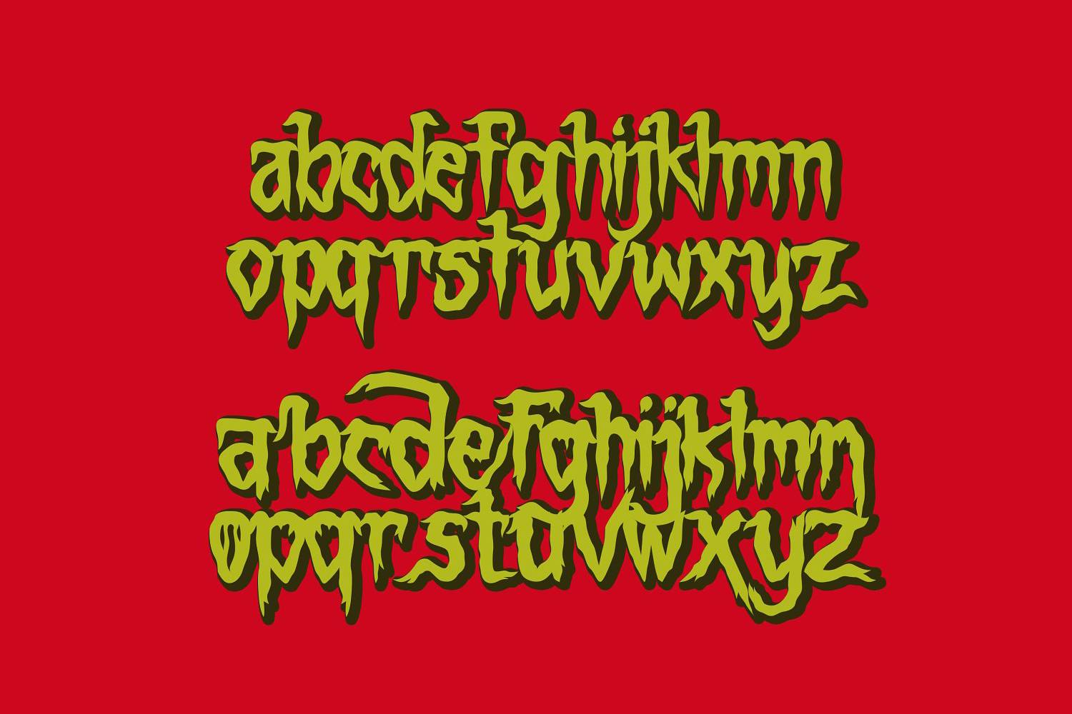 Counter Attack Font sample