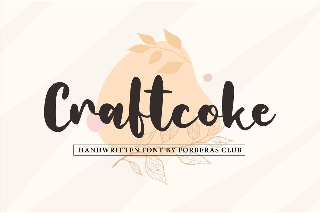 Craft Coke Font sample