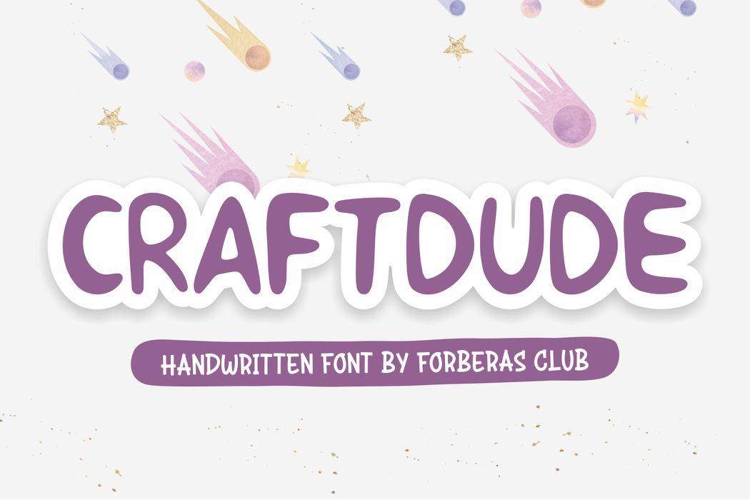 Craft Dude Font sample