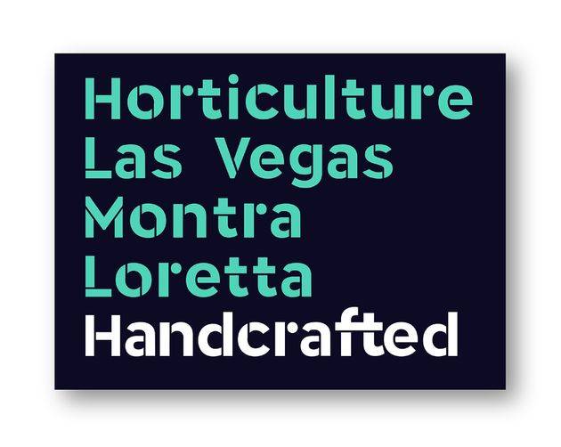 Crafto Stencil Typeface sample