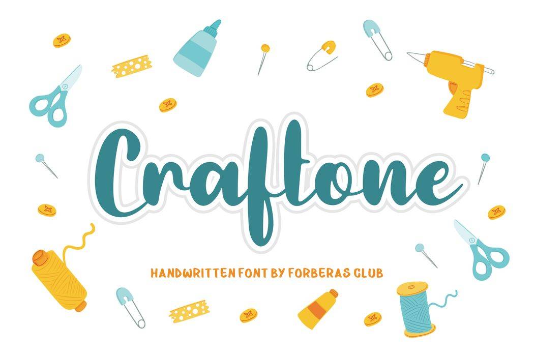 Craftone Font sample