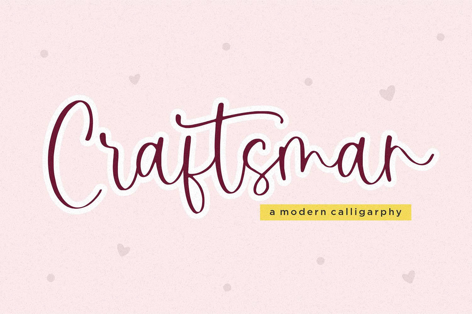 Craftsman Font sample