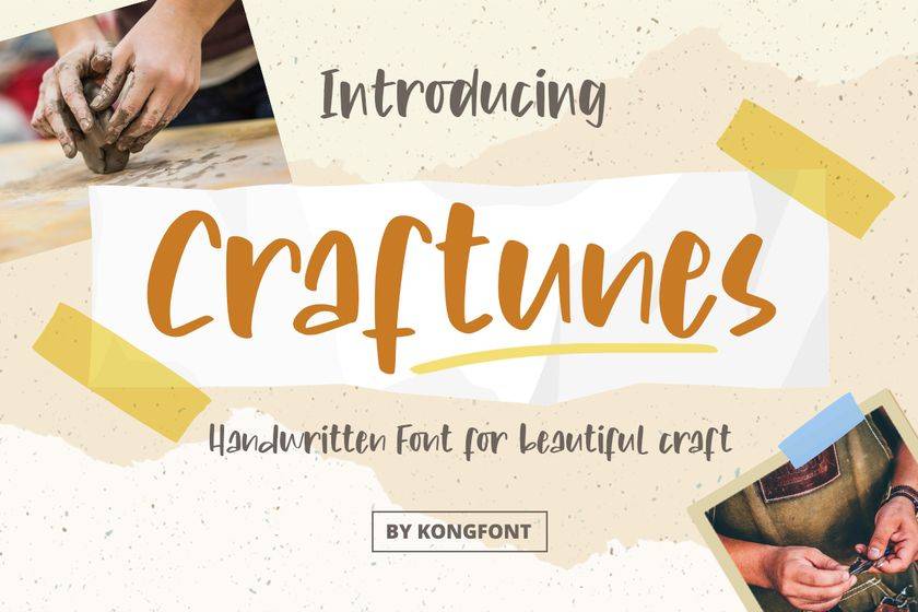Craftunes Font sample