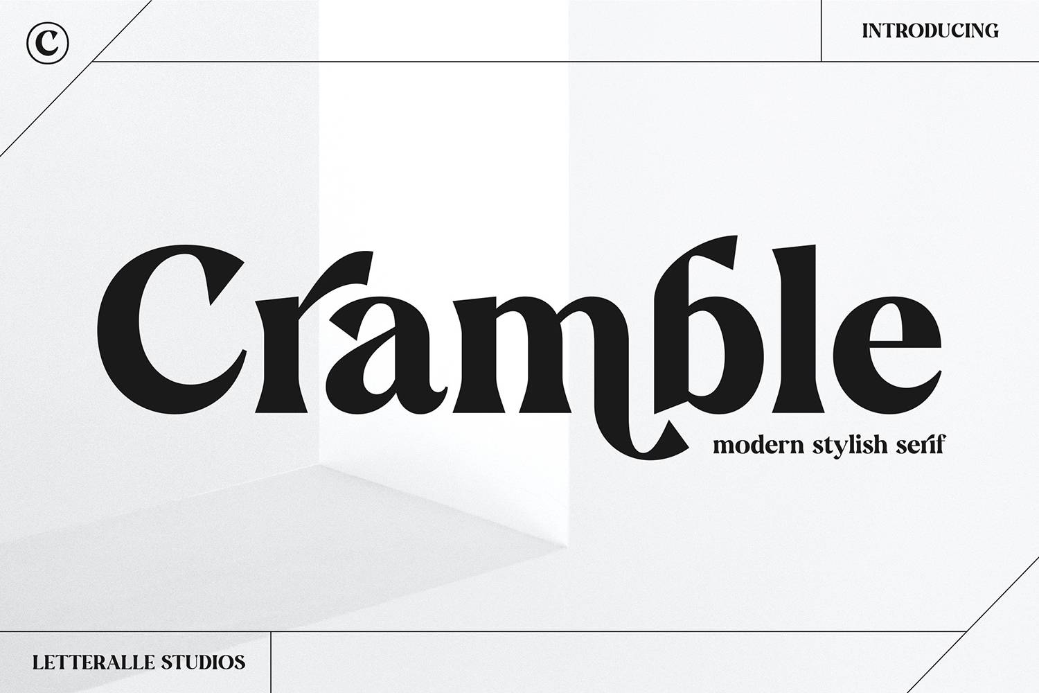 Cramble Font sample