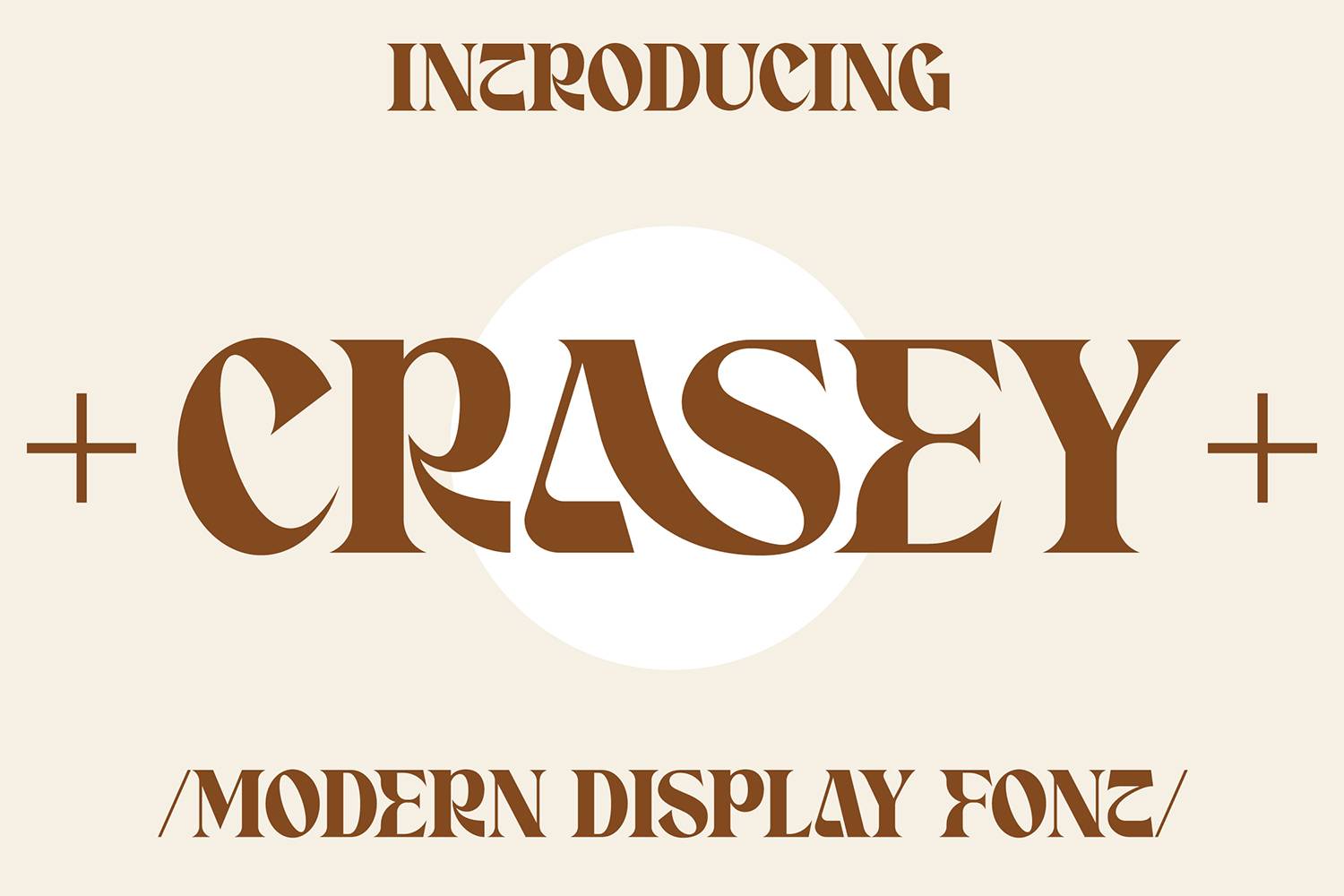 Crasey Font sample