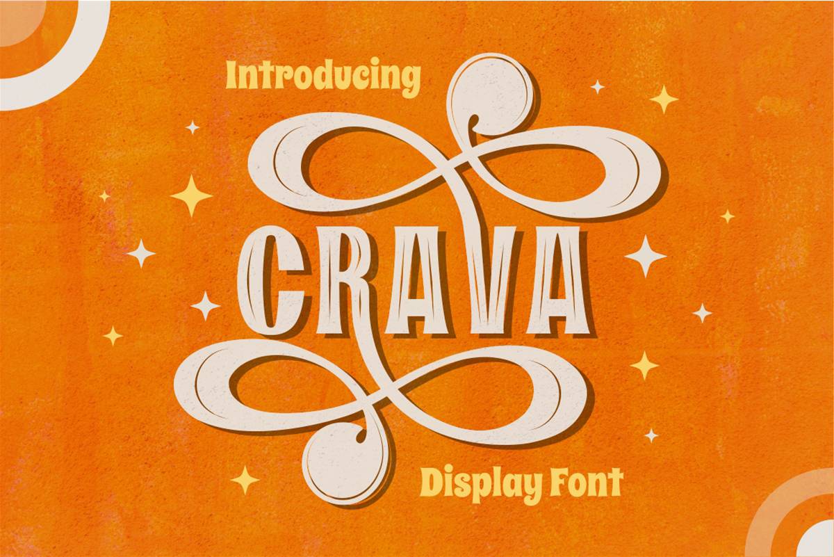 Crava Font sample
