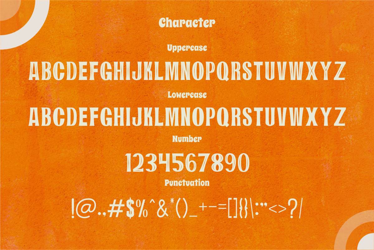 Crava Font sample