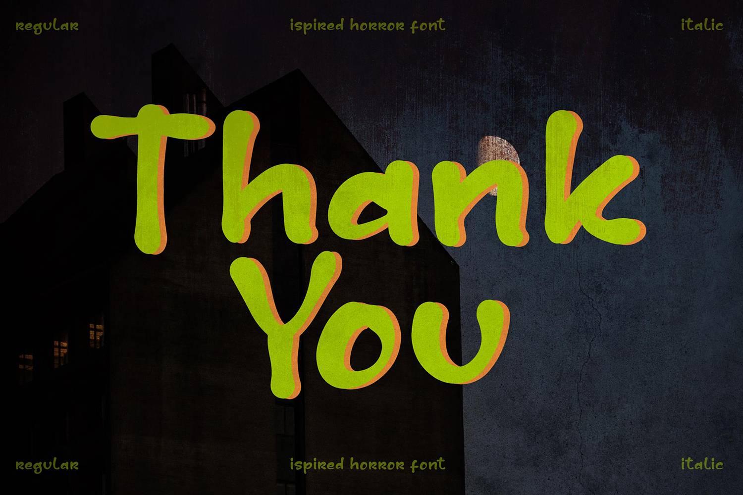 Crazy Midnight Font sample