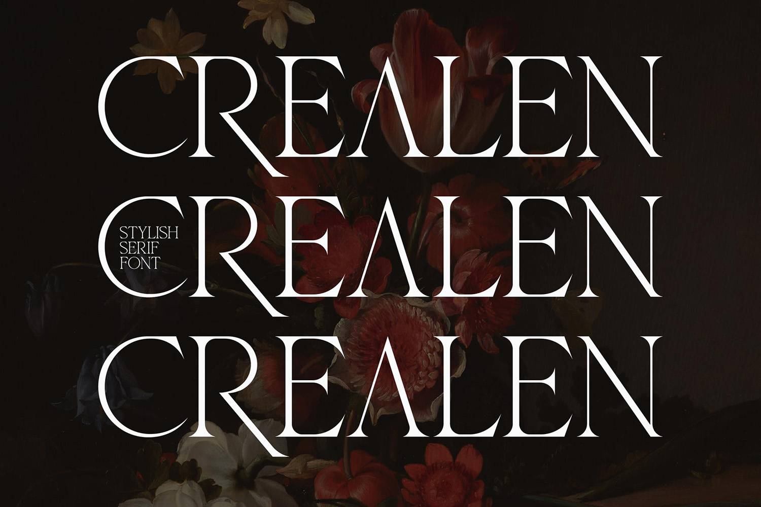 Crealen Font sample