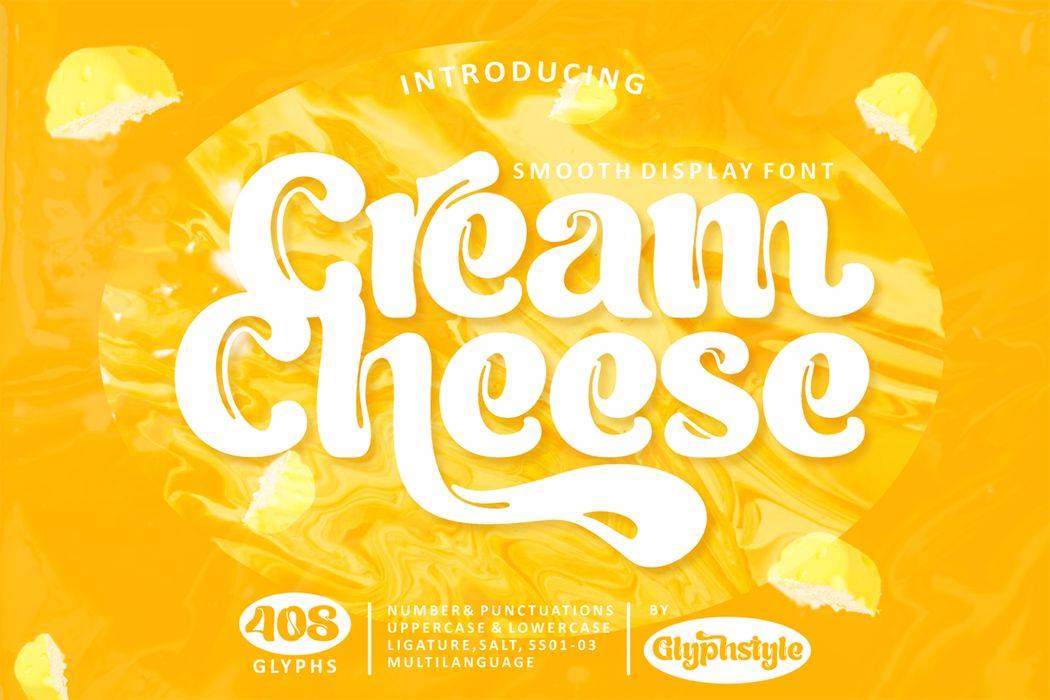 Cream Cheese Font sample