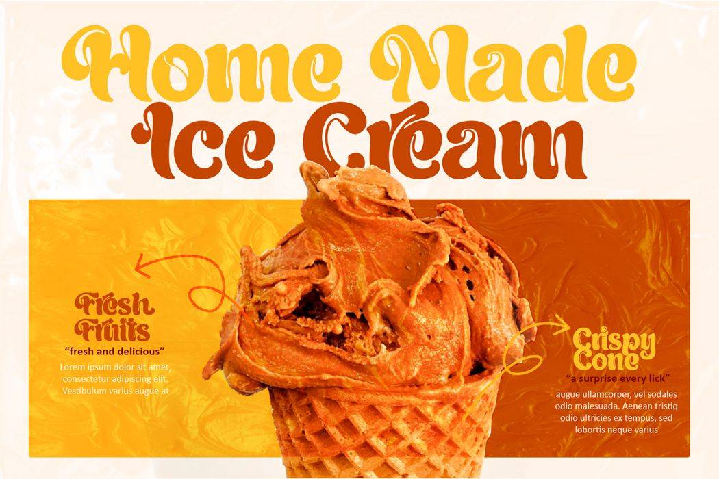 Cream Cheese Font sample