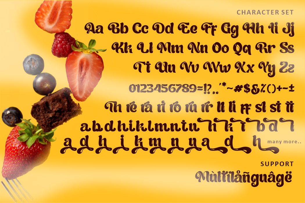 Cream Cheese Font sample