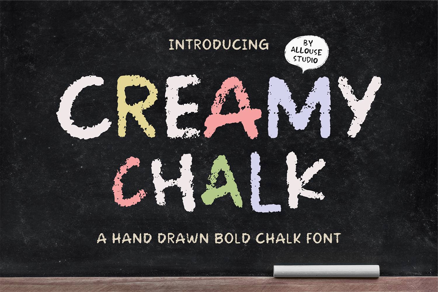 Creamy Chalk Font sample