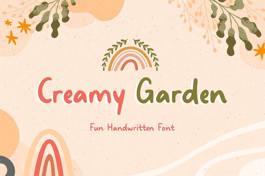 Creamy Garden Font sample