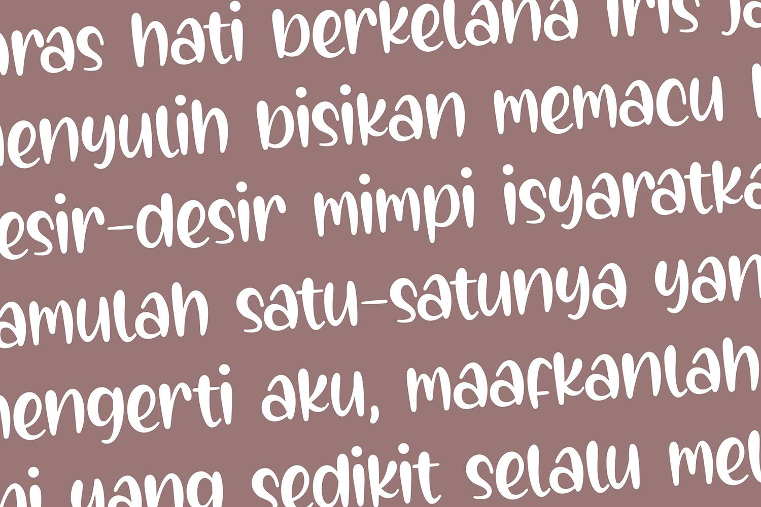 Creamy Sunset Font sample
