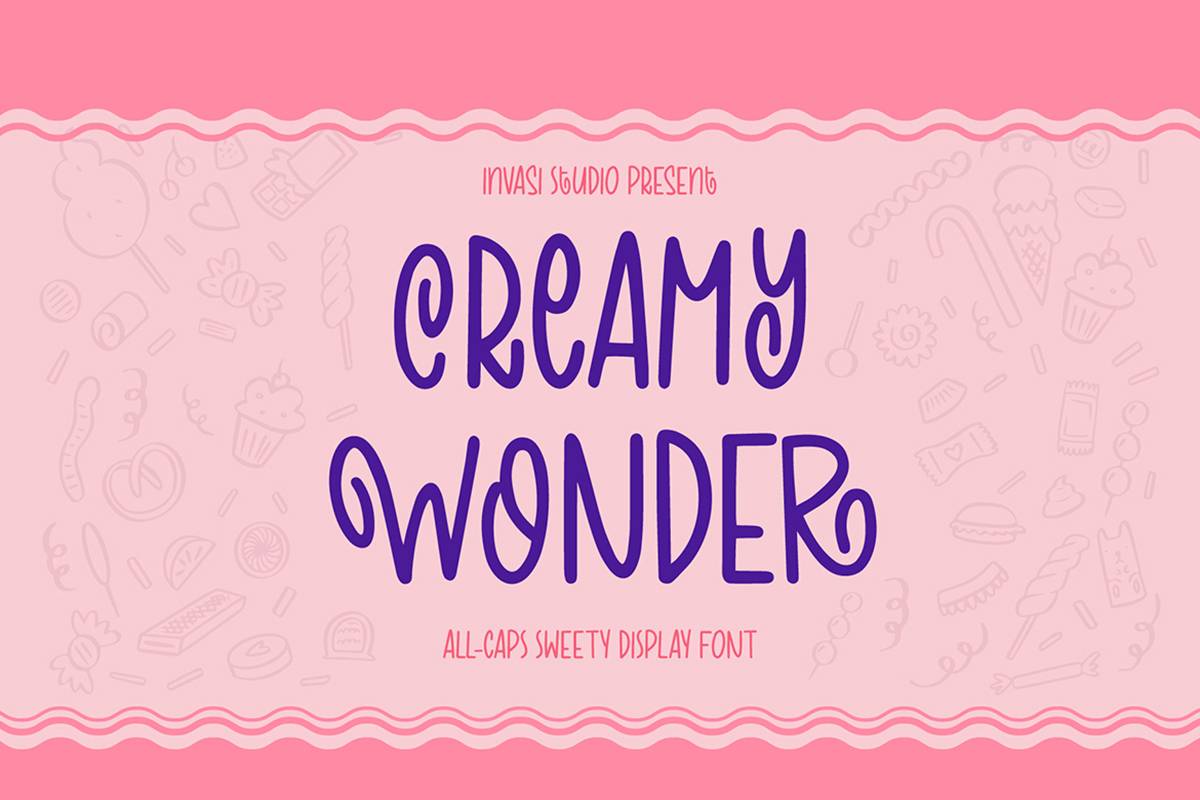 Creamy Wonder Font sample