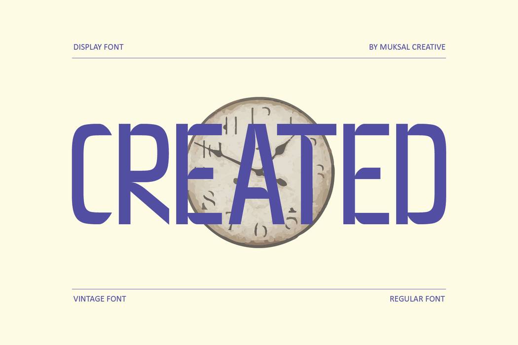 Created Font sample
