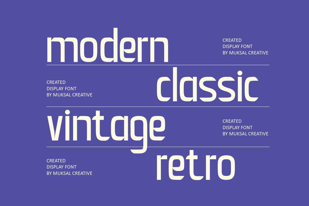Created Font sample
