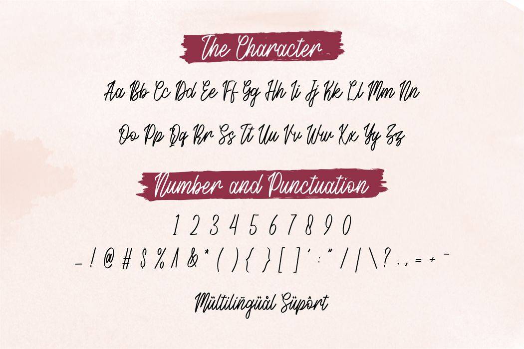 Creatiny Font sample