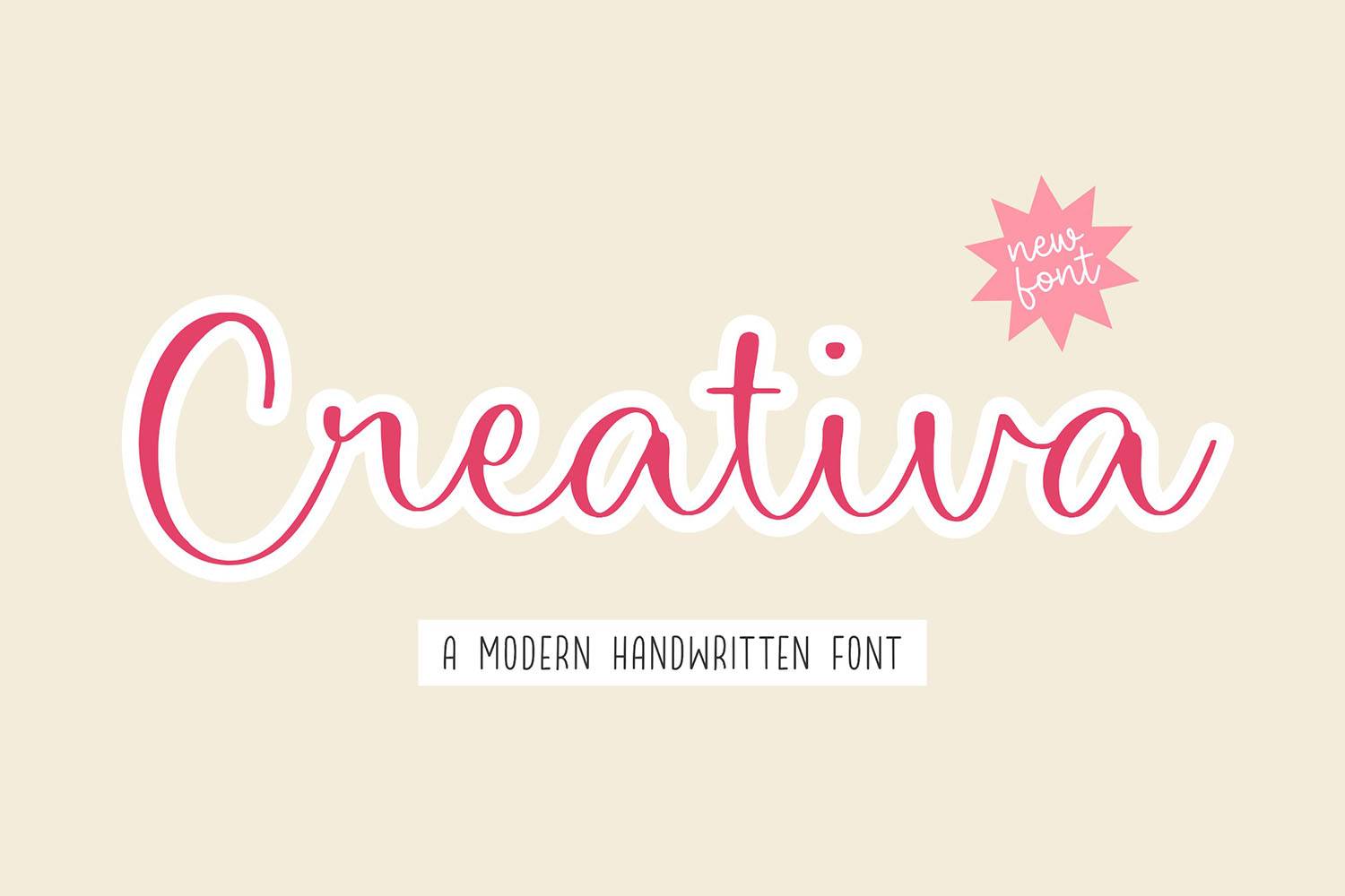 Creativa Font sample